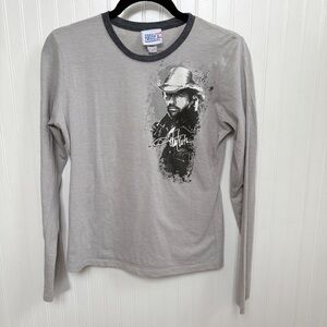 Toby Keith I Love This Bar & Grill Long Sleeve Gray T-Shirt Women’s Size XL